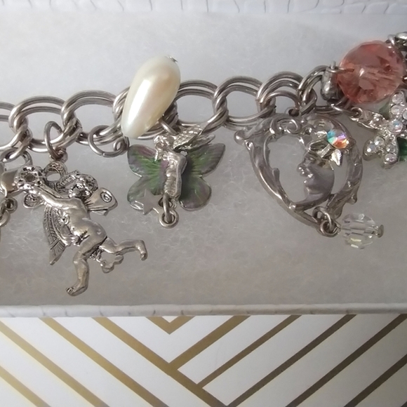 Kirks Folly Angels Ethereal Heavenly Charm Bracelet - Picture 6 of 15
